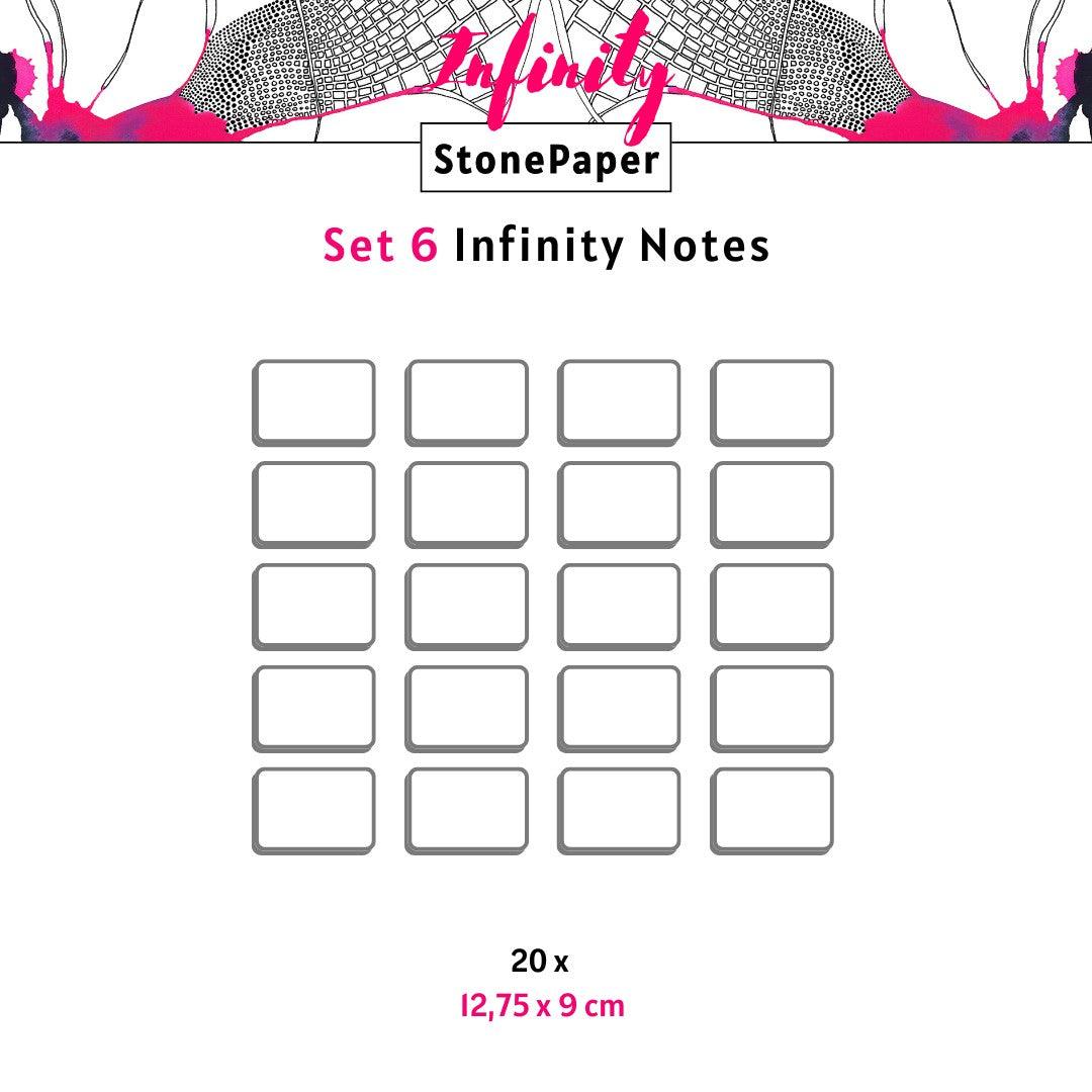 Infinity Notes (20x): Wiederverwendbare Notizzettel