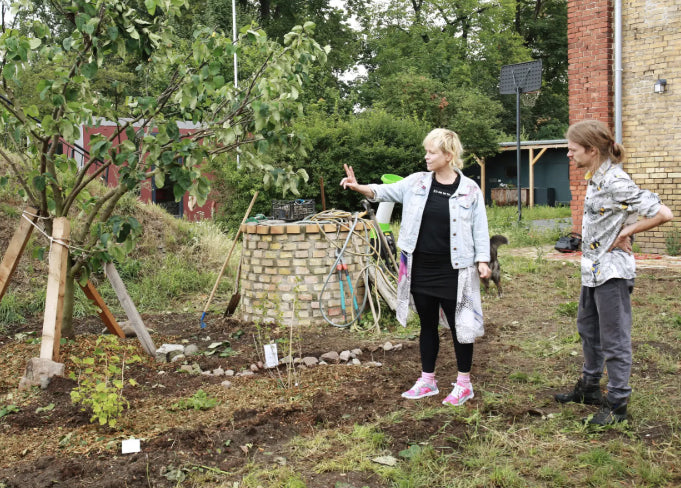 Creating regenerative elements together in the garden