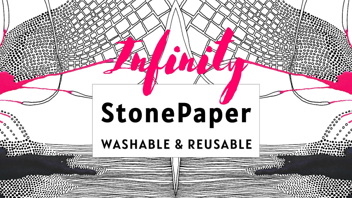 Infinity Stonepaper im Einsatz, schreiben und abwischen