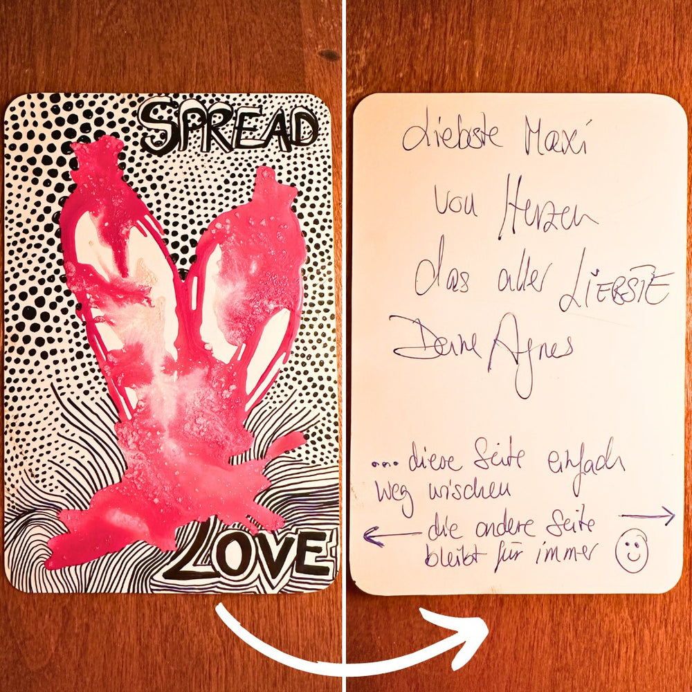 Decorated Card used as an art card